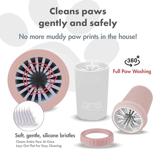 MudBuster Medium Dog Paw Cleaner (Blush / Medium)