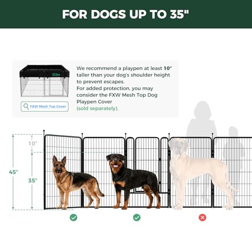 Rollick Dog Playpen (Black / 45"H)