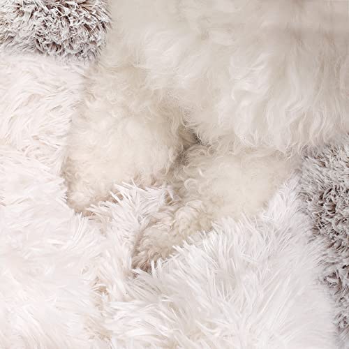 Hooded Donut Bed (Gradual brown / Medium 23.6'')