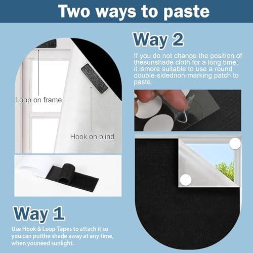 100% Blackout Window Cover (157"W x 57"H)