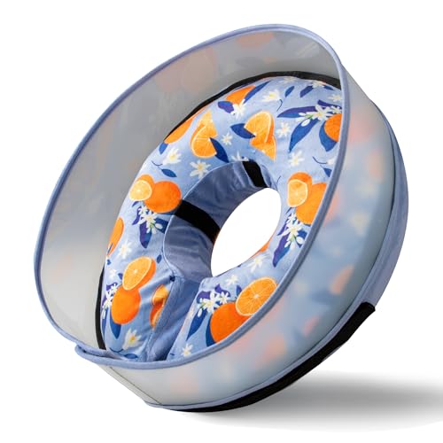 Inflatable Dog Cone (M / Orange)