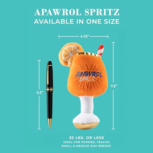 Apawrol Spritz Plush Dog Toy (Apawrol Spritz (Orange, White))