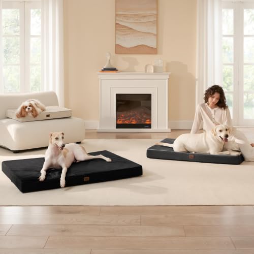 Medium Washable Dog Crate Mat Waterproof (Dark Grey / 30*20*3 Inches)