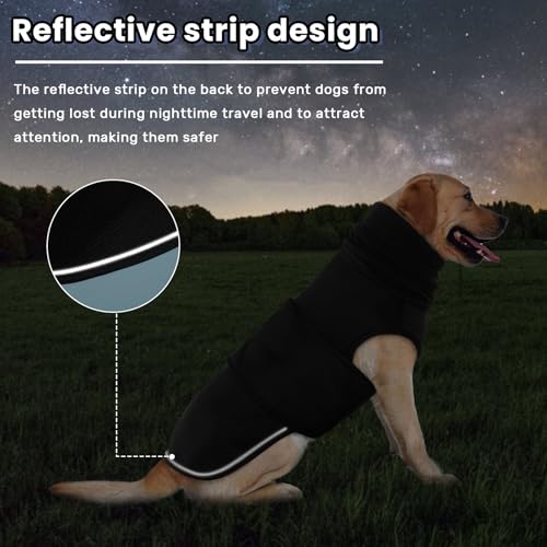 Dog Anxiety Vest with Hoodie (XXX-Large / Black)
