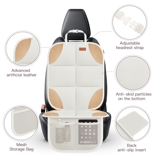 2 Pack in Gift Box Car Seat Protector (Box-Beige Brown / 2PS-Box)