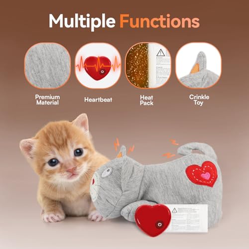 Heartbeat Cat Plush Toy