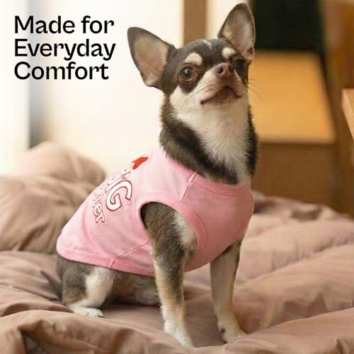 Dog Shirt 100% Cotton Shirts for Small Dogs (XX-Small (1-3lbs))