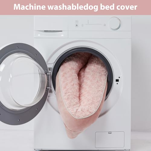 Orthopedic Washable XXL Dog Bed for Senior Dog Cozy Sleep (54.0"l X 36.0"w X 7.0"th / Light Pink)