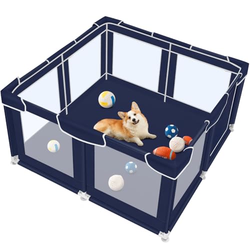 Dog Playpen 50 × 50 inch (Royal Blue)