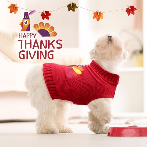 3 Pack Halloween Thanksgiving Christmas Dog Cat Knit Sweater Set (Halloween&Xmas Set / Medium)