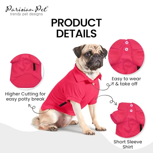 Dog Polo Shirt (L / Pink Polo)