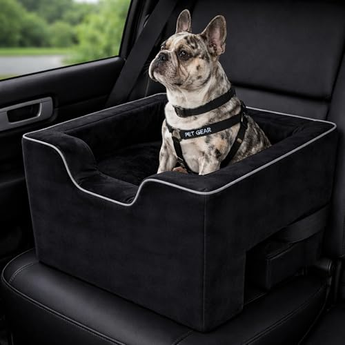 Booster Seat for Dogs (Dark Black / 16 Inch)