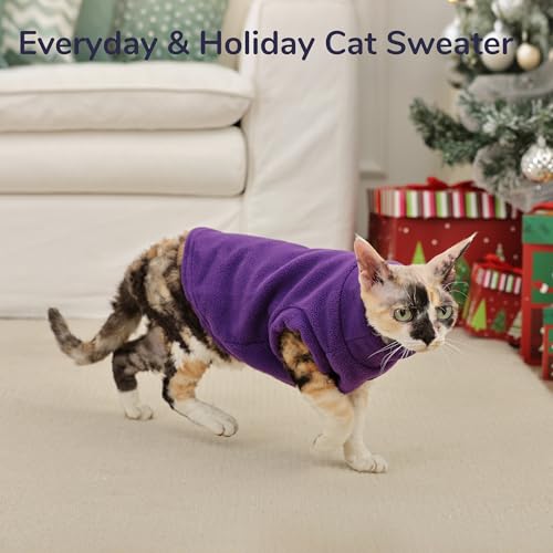 Thick Fleece Cat Vest (Small / Green)