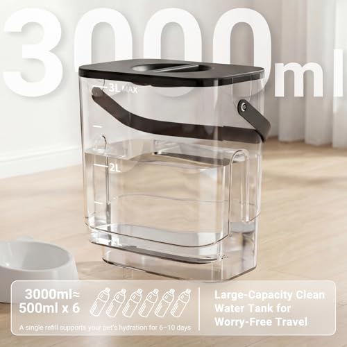 3L Filterless Cat Water Fountain (Black)
