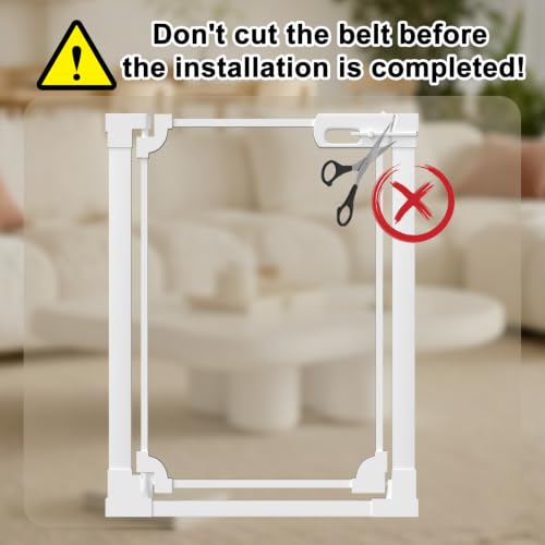 40" Extra Tall Clear Acrylic Dog Gate 29.52 (White / 29.52-37.79"W x 40"H)