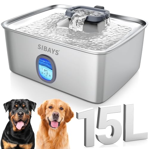 4Gal 15L Large Dog Water Fountain