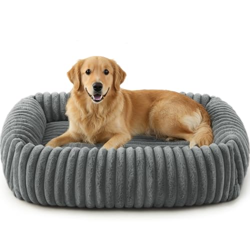 Dog Beds Large Sized Dog (Grey / L(36"x27"x8"))
