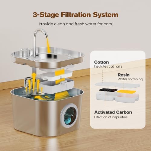Stainless Steel Cat Water Fountain
