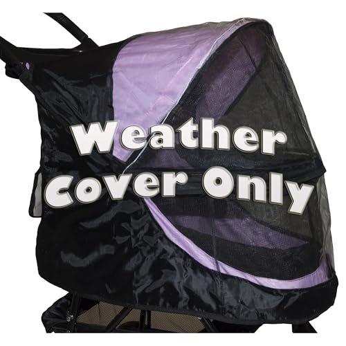 No Zip Happy Trails Pet Stroller for Cats (Onyx- Weather Cover ONLY)