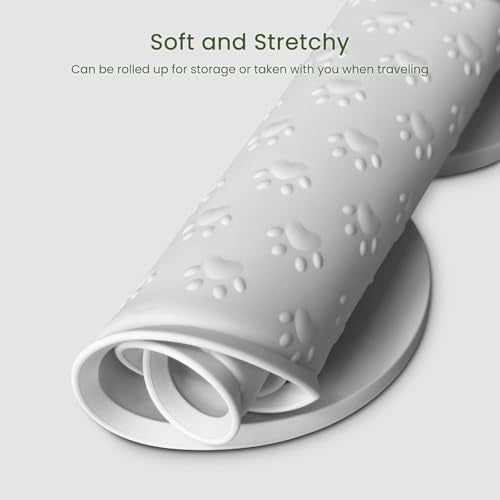 Dog Food Mat Anti (25.6" x 13" / White)