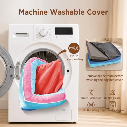 Orthopedic Dog Bed for Extra Large Dogs with Bolster (45.0"L x 35.0"W x 8.5"Th / Atlanta)