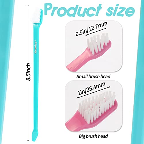 50 Pack Dual Ended Long Dog & Cat Toothbrush (50 Pcs-colorful)