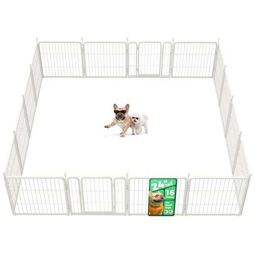 Rollick Dog Playpen (White / 24"H)