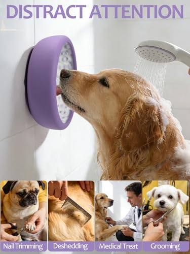 Dog Lick Bowl for Large Dogs (Purple / Large)