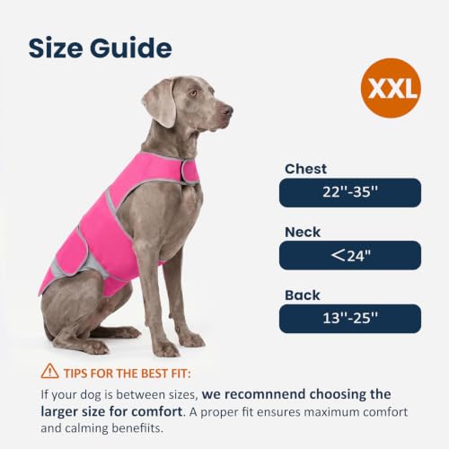 Dog Anxiety Relief Calming Vest (Pink / XXL)