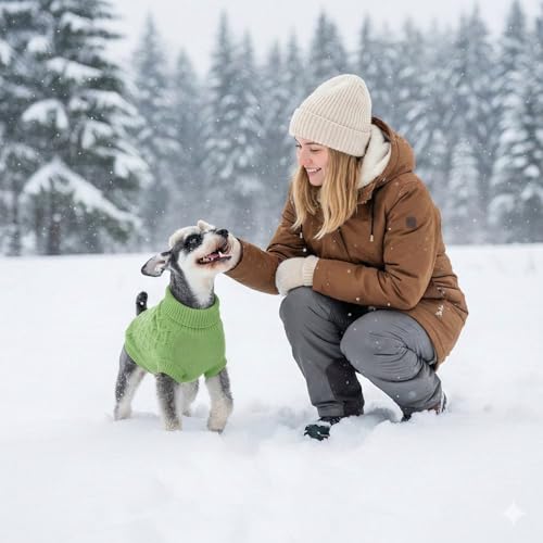 Small Dog Sweaters (green / Medium)