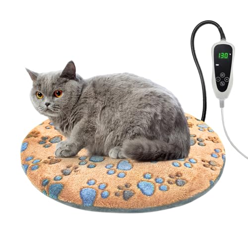 Cat Heating Pad (Yellow / Round-16 in)