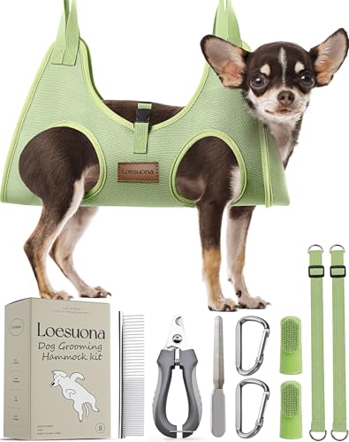 Dog Grooming Hammock (S ( Legs Distance : 5-12 " / Max W：30lb ))