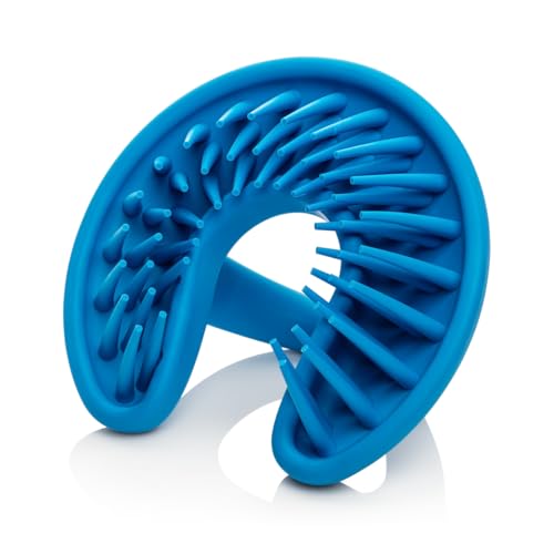 Nub Brush Corkscrew Tail Dog Brush for Bulldogs Silicone Grooming Brush for Trapped Hair
