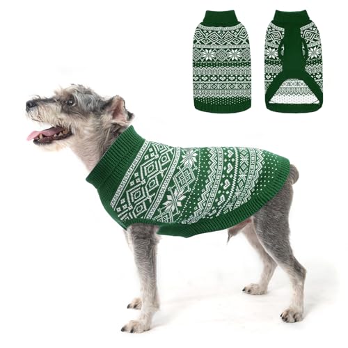 Dog Sweater Argyle (X-Small / Green)