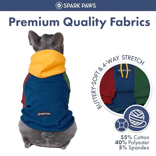 Dog Hoodie Buttery (Primary Color Block / 5XL)