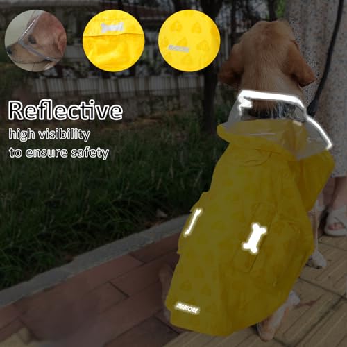 Waterproof Dog Raincoat (Yellow(Water-Activated Color Change) / Small)