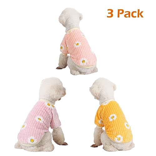 3 Pack Dog Sweaters (X-Large / Dy Pink+Dy Purple+Dy Yellow)