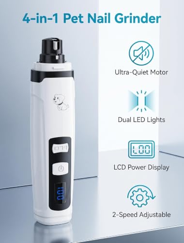 Quiet Dog Nail Grinder (White AA)