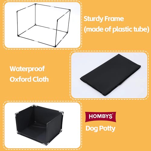 Dog Pee Pad Holder with High Walls (25.2"Lx21.3"Wx15.7"H)