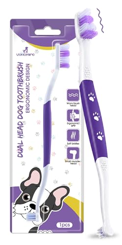 Dog Toothbrush (Purple / 1 Count (Pack of 1))