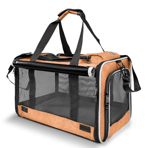 Dog Carry Bag Puppy (Muskmelon-Orange / 18.1"L x 11.8"W x 11.8"H)