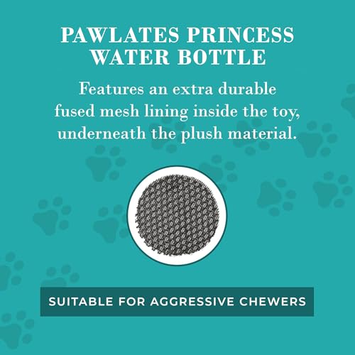 Pawlates Princess Water Bottle Plush Dog Toy Funny Parody (Pawlates Bottle (Pink))