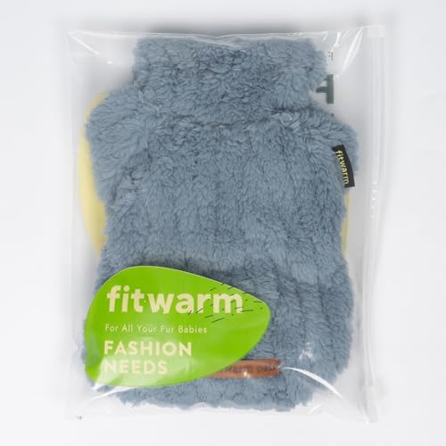 Collared Neck Dog Sweater Pajamas (X-Small / Steel Blue)