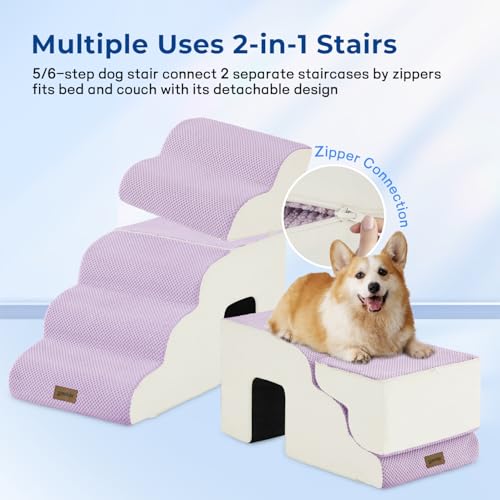 Dog Ramp for High Beds with Tunnel