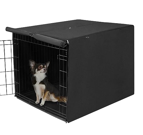 36 inch Dog Crate Cover Fit for 36 inch Wire (36.0"L x 23.0"W x 25.0"H / Black)