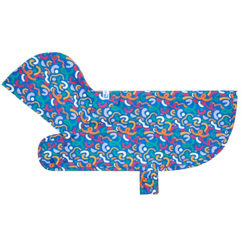 RC Pets Packable Rain Poncho (X-Large / Squiggles)