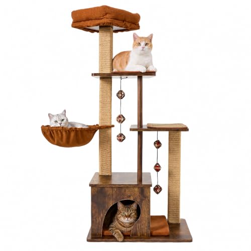 Retro Modern Cat Tree (Brown)