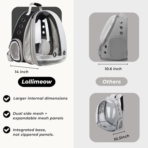 Cat Carrier Backpack (Front Expandable-Black)