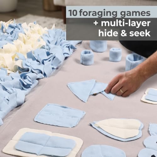 Snuffle Mat for Dogs (Grey / Large 38x38 inch)