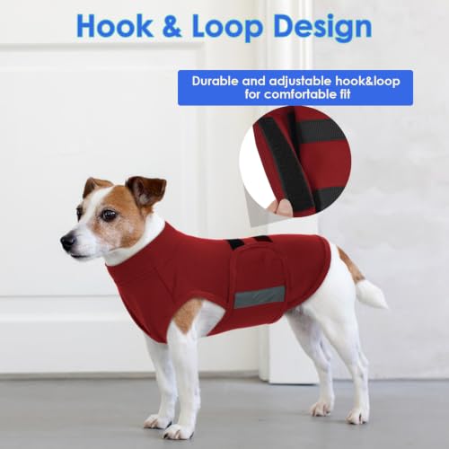 Dog Anxiety Relief Coat (Rosy-Red / X-Small)
